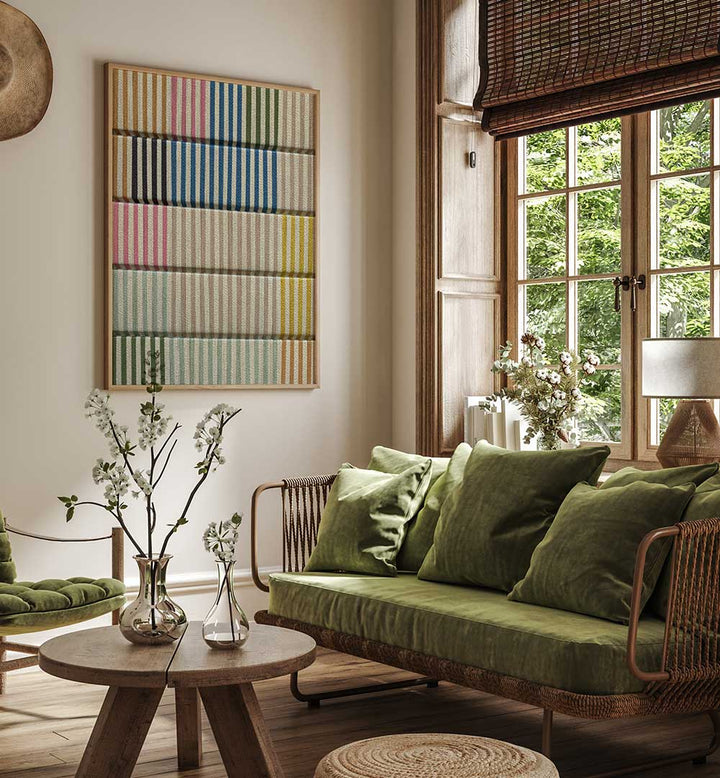 PELCO STRIPE MULTI , GEOMETRIC ART PRINTS