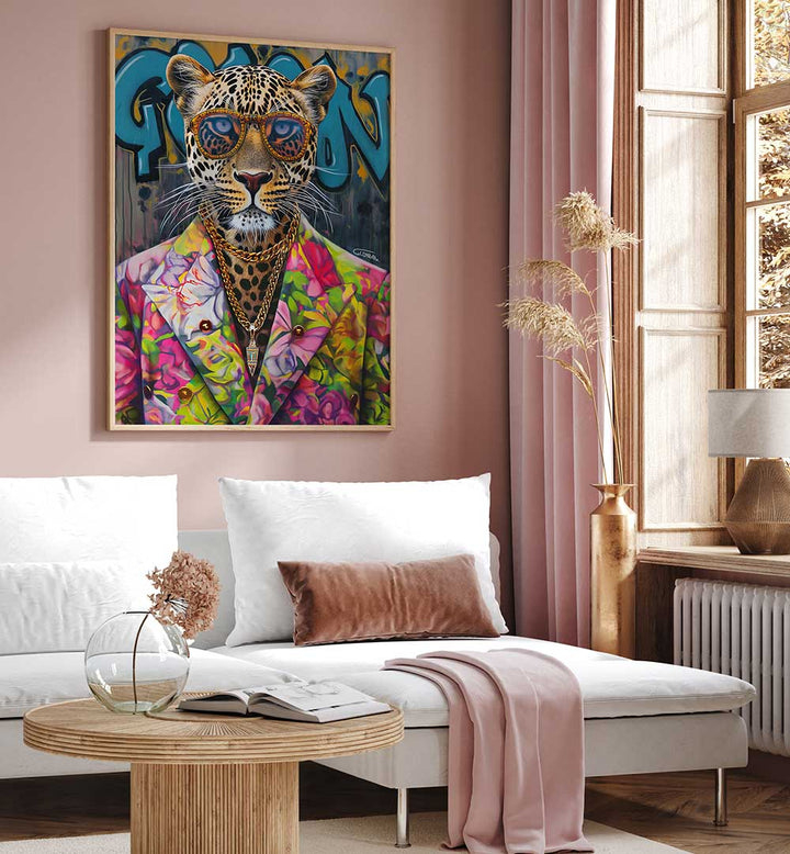 STYLISH LEOPARD , POP ART PAINTINGS