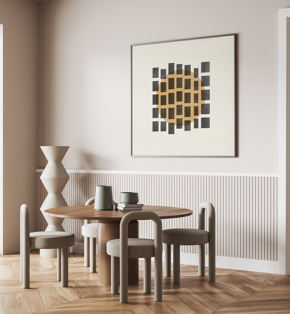PAPER OBJECT VIII, GEOMETRIC ART PRINTS, enhances modern decor with its striking design and unique sophistication.