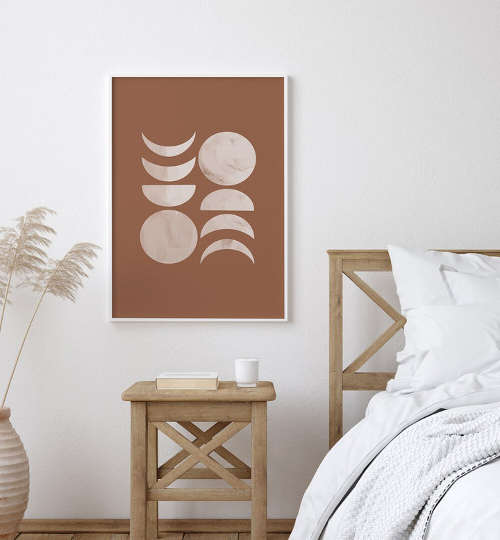 MOON PHASE III , BOHO ART PAINTINGS