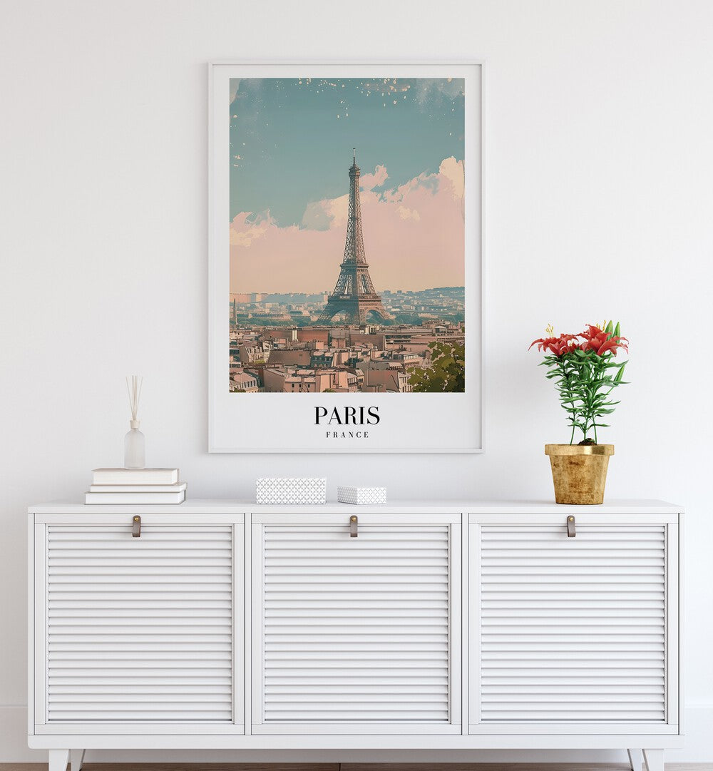 paris-france II travel posters Artwork IV placed on a Wall 