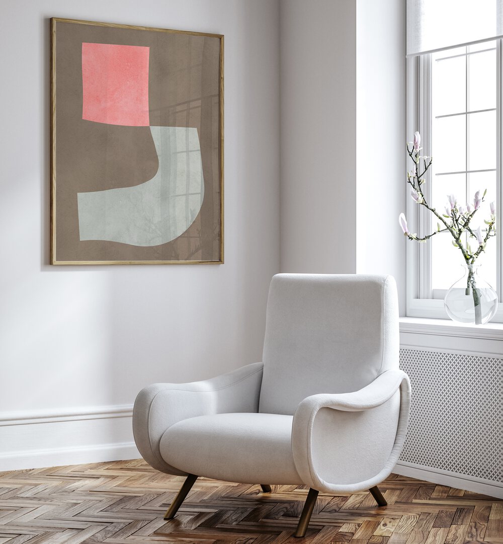 Elevate your space with MODERN SHAPES XI, BOHO ART PAINTINGS showcasing geometric elegance in contemporary decor.