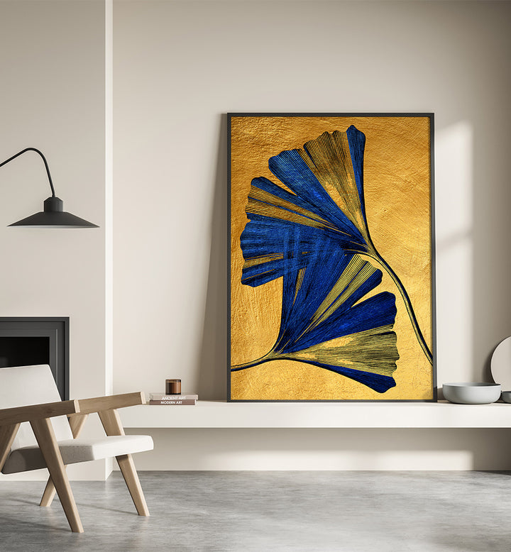 GINKO BILOBA NATURE FLORAL ART III ,FLORAL FLOWER PAINTINGS