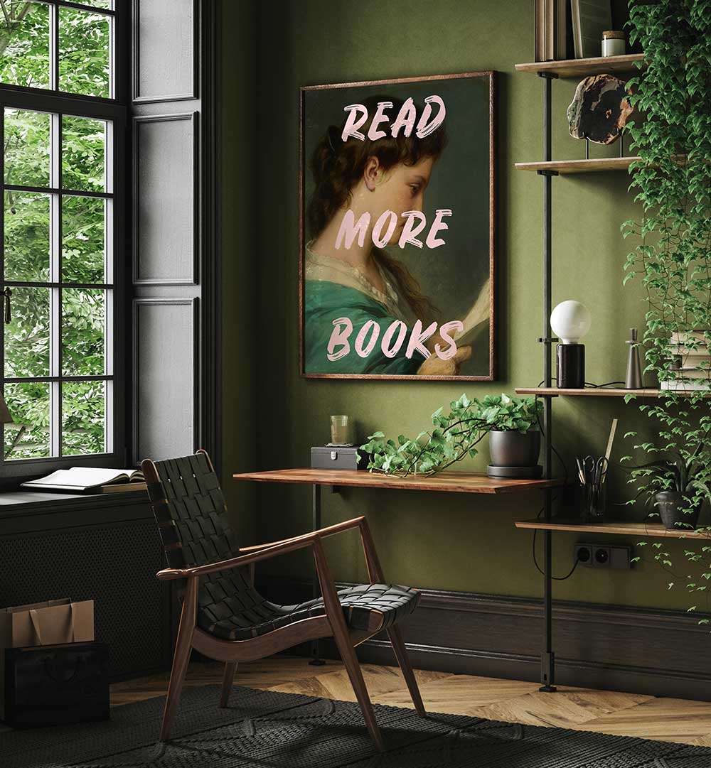 READ MORE BOOKS III , ALTERED ART PRINTS