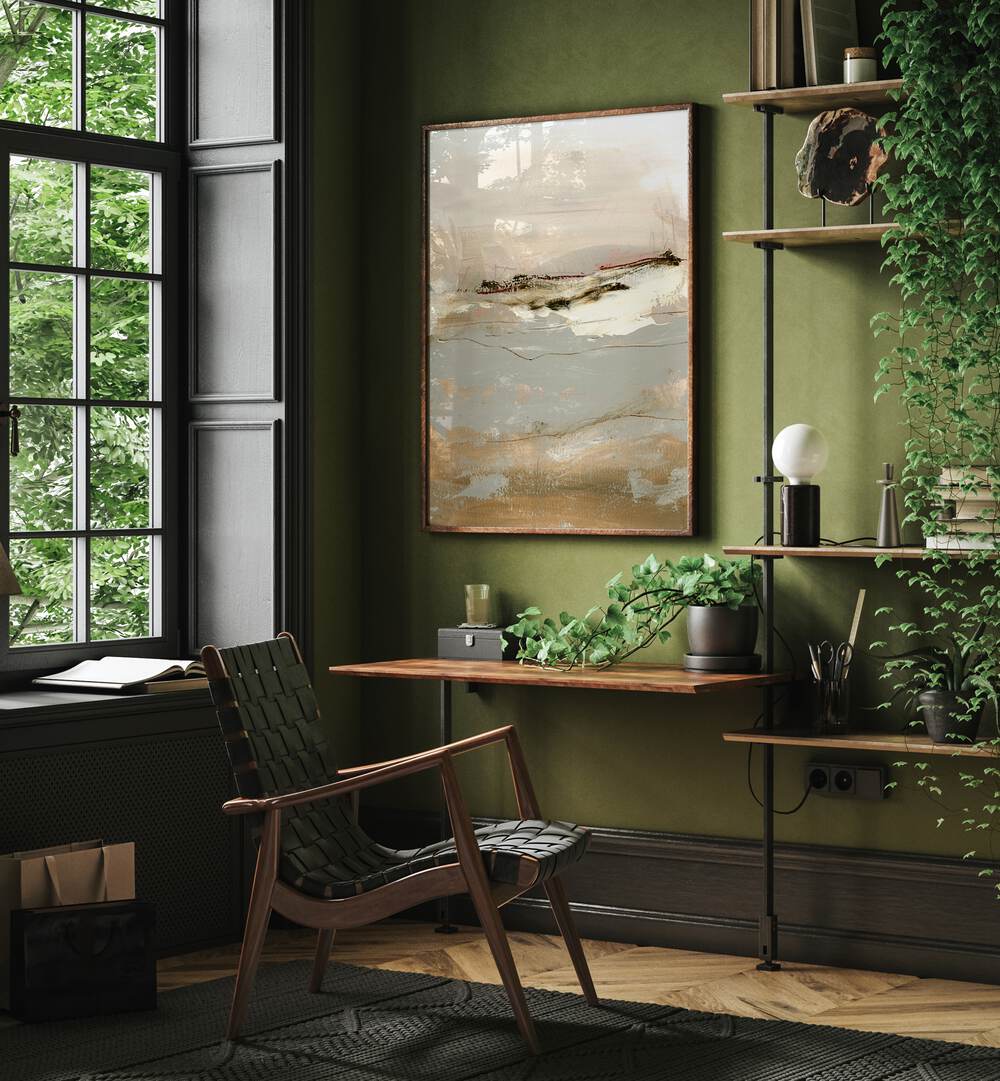 Enhance your space with WANDER, ABSTRACT PAINTINGS showcasing captivating colors and textures in a stylish setting.