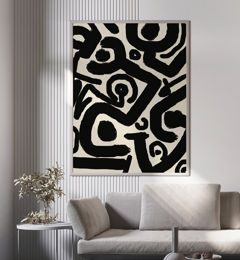 DYNAMIC PATTERN OF BOLD SWIRLS , ABSTRACT PAINTINGS