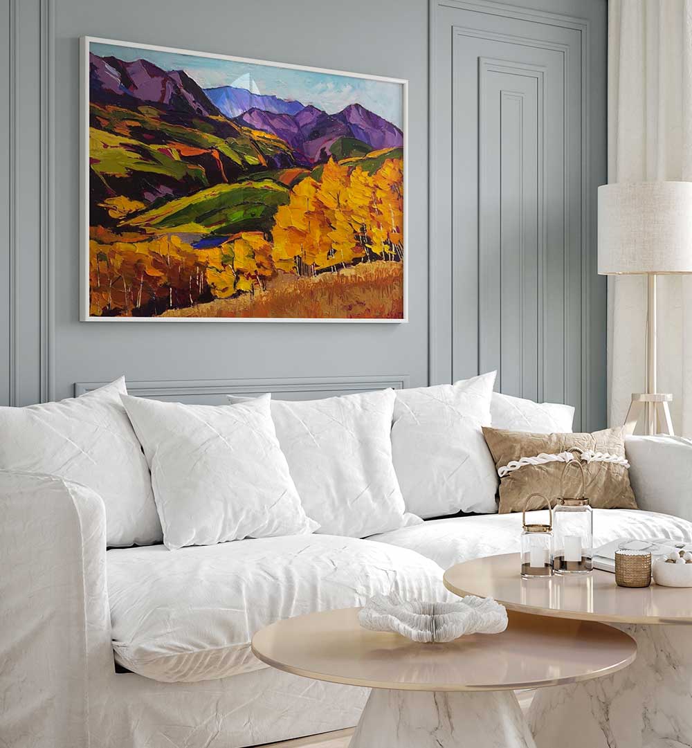 COTTON WOODS , LANDSCAPE PAINTINGS