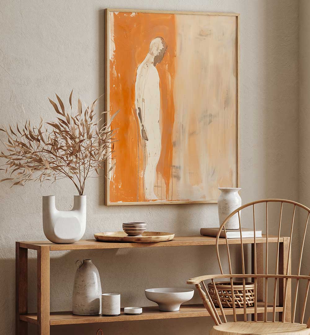 THE MAN IN ORANGE , PORTRAITS & FIGURATIVE ILLUSTRATIONS