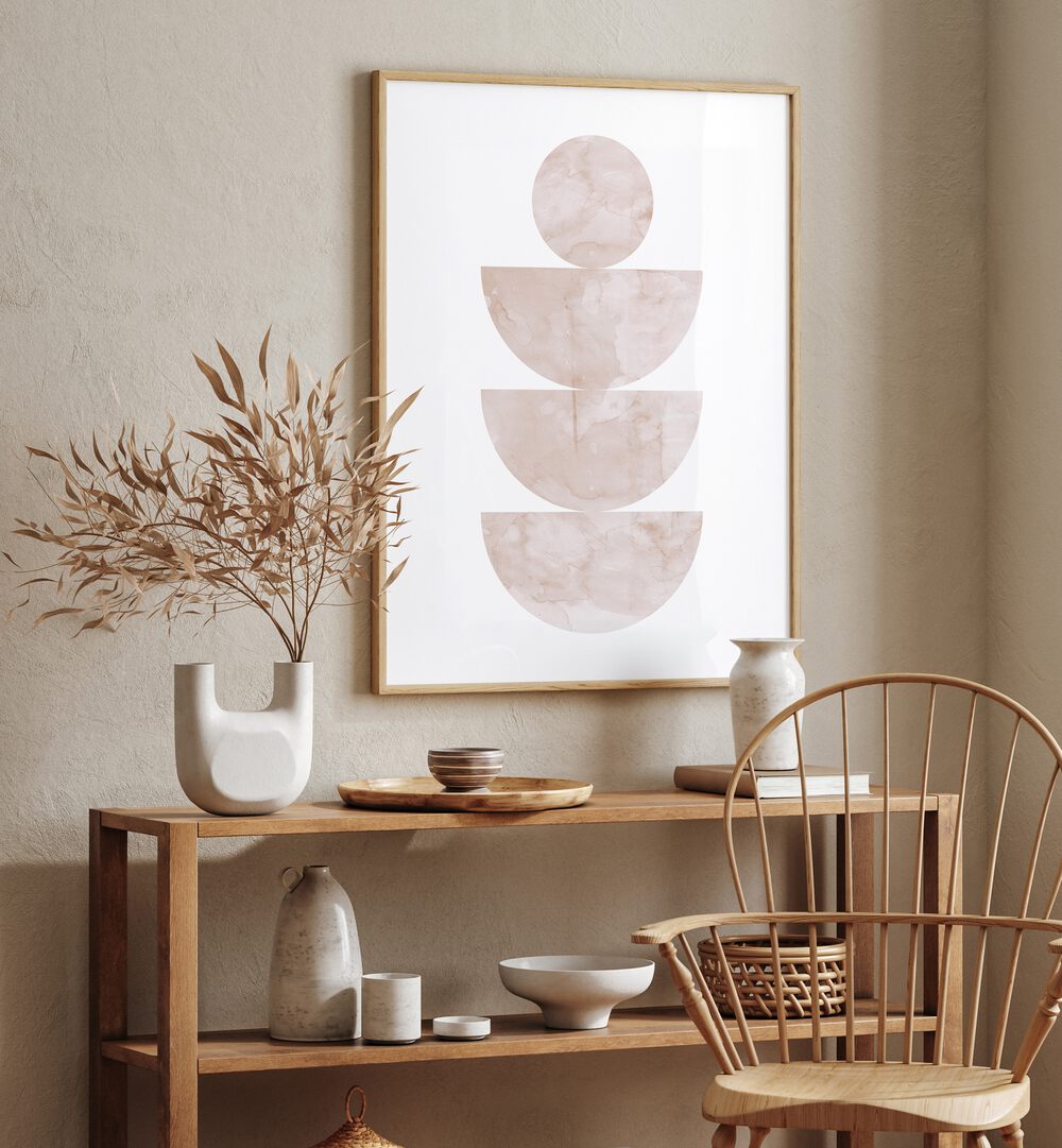 Elegant WATERCOLORS VII, BOHO ART PAINTINGS displayed in a modern setting, enhancing your creative space.