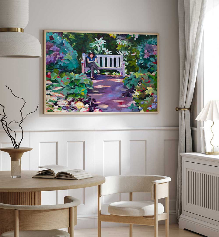 PRINCETON GARDEN , LANDSCAPE PAINTINGS