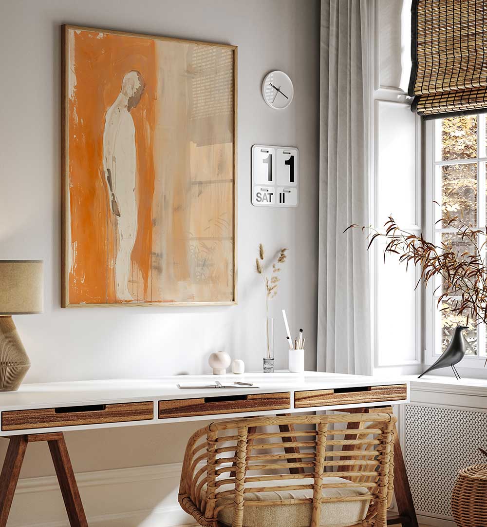 THE MAN IN ORANGE , PORTRAITS & FIGURATIVE ILLUSTRATIONS