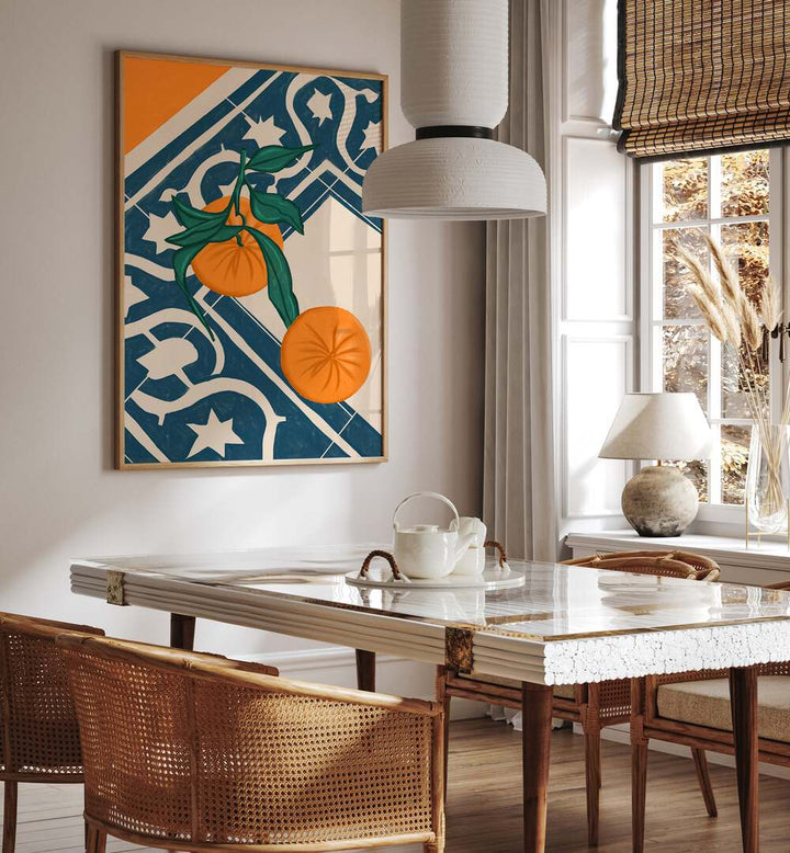 Brighten your space with SUMMER MANDARINS, KITCHEN POSTERS, perfect for adding zest to your kitchen decor.