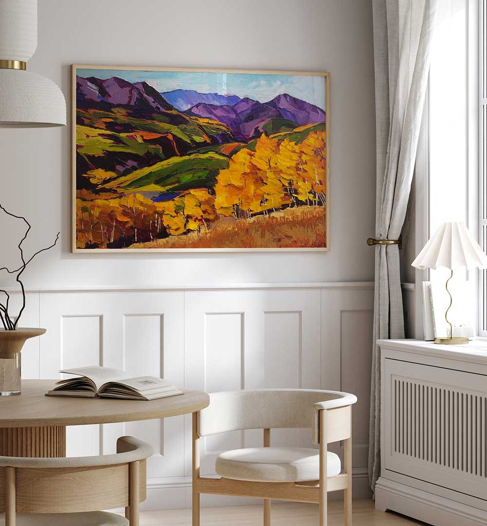 COTTON WOODS , LANDSCAPE PAINTINGS