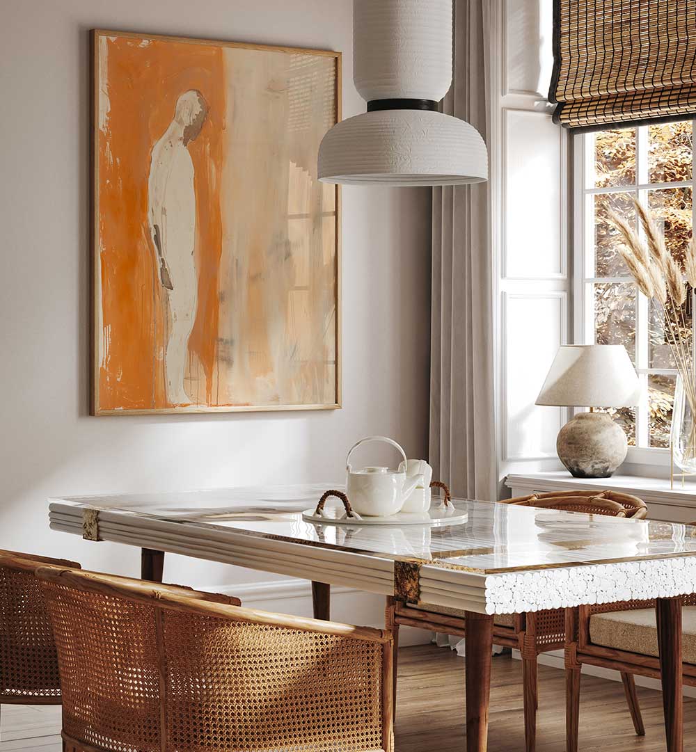 THE MAN IN ORANGE , PORTRAITS & FIGURATIVE ILLUSTRATIONS