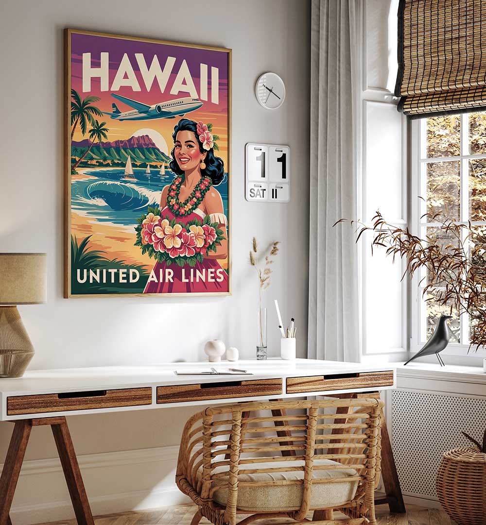 HAWAII , TRAVEL POSTERS