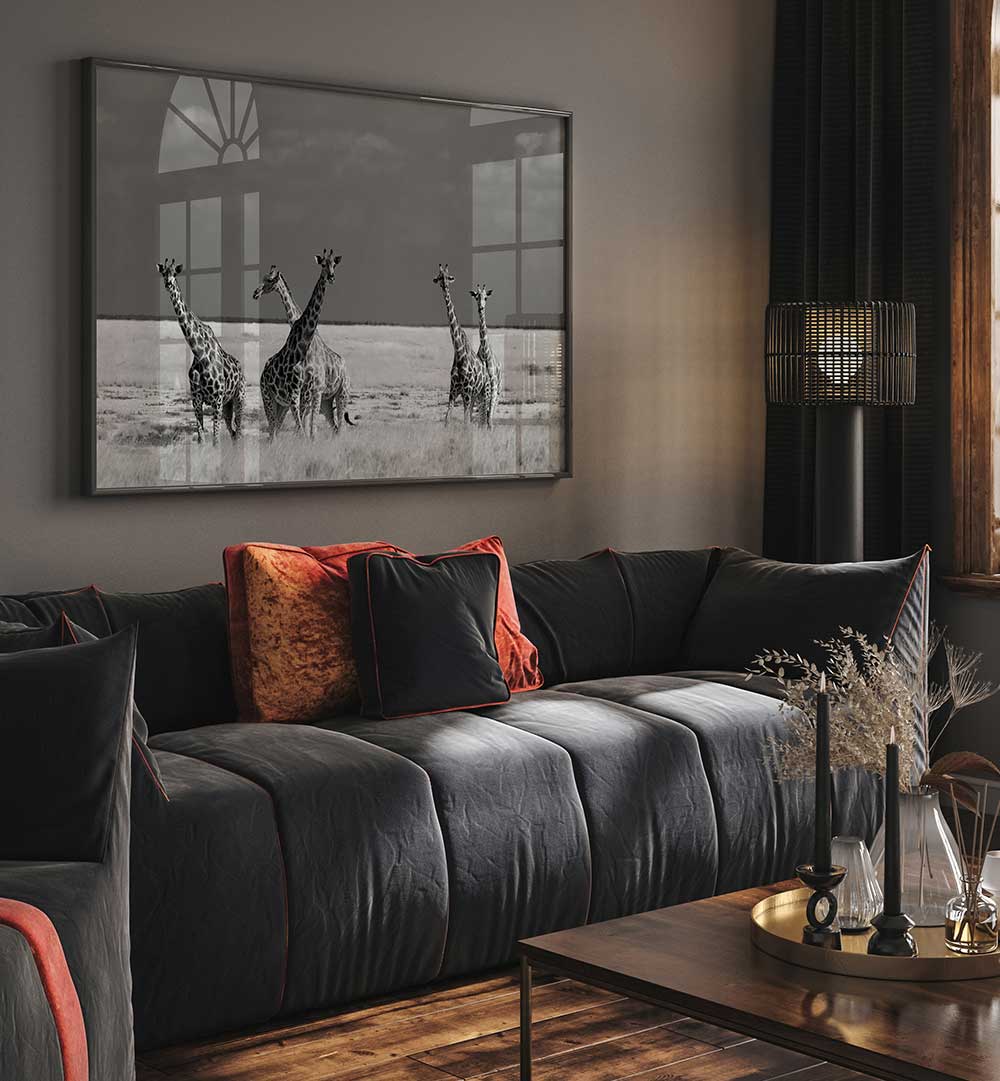 LOOK GIRL STRANGE ANIMALS  , PHOTOGRAPHY PRINTS