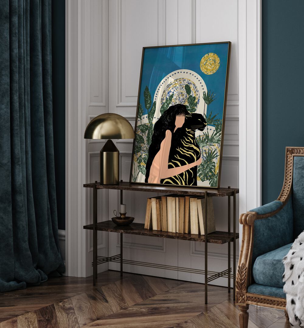 Stylish WILD AND NAKED, FASHION POSTERS displayed in a chic interior, inviting bold self-expression and unique style.