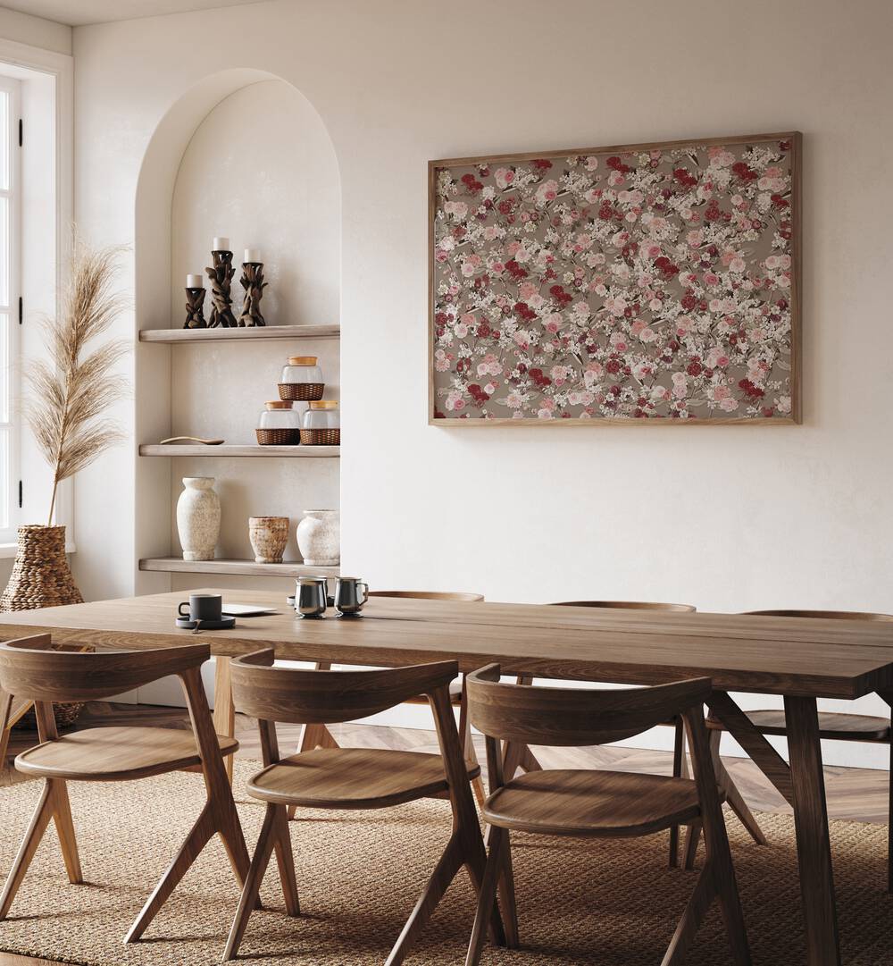Enhance your decor with VINTAGE FLOWER ROMANCE, FLORAL FLOWER PAINTINGS, showcasing beautiful blooming flowers.