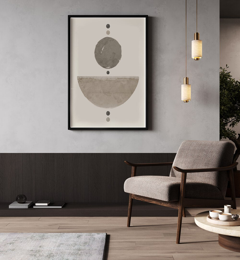 Stylish MOCHA MIRAGE, GEOMETRIC ART PRINTS enhance modern interiors with minimalist abstract designs.