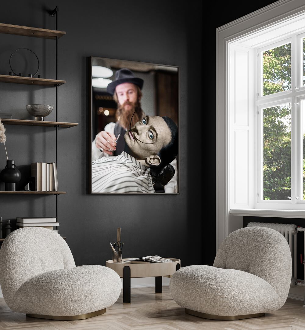 Whimsical charm of MY MOUSTACHE, ALTERED ART PRINTS by Dikhotomy, adding unique flair to any space.