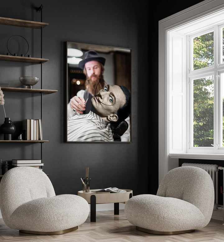 Whimsical charm of MY MOUSTACHE, ALTERED ART PRINTS by Dikhotomy, adding unique flair to any space.