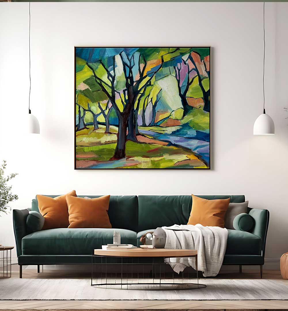 SHADOWY PATH , LANDSCAPE PAINTINGS