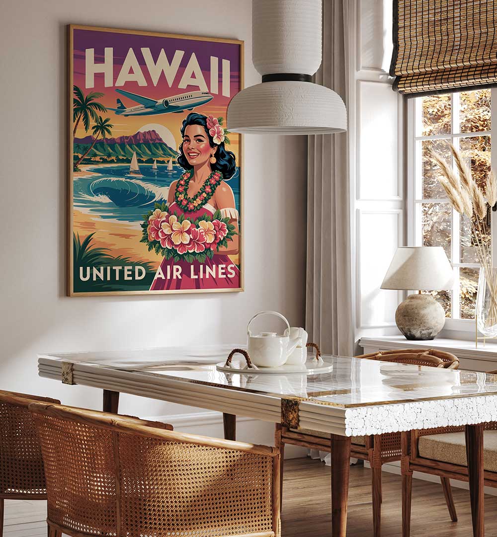 HAWAII , TRAVEL POSTERS