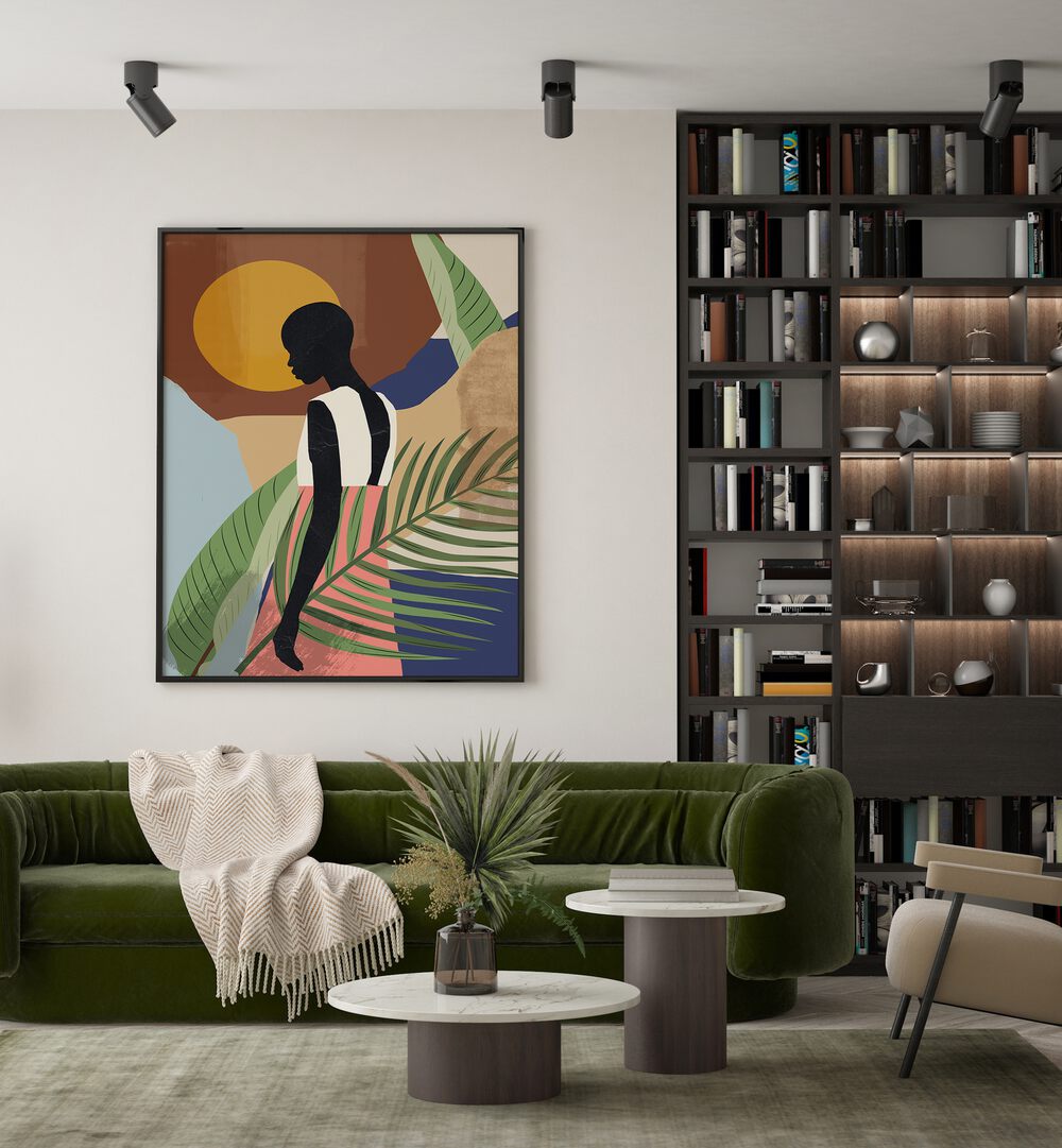 Tropical Girl Shape, Boho Art Paintings bring vibrant bohemian decor to life in your space. Perfect for any style!