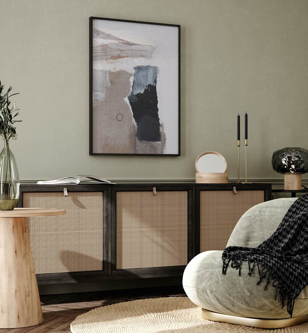 Stylish interior featuring the DESERT DUSK, ABSTRACT PAINTINGS, perfect for transforming your living space.