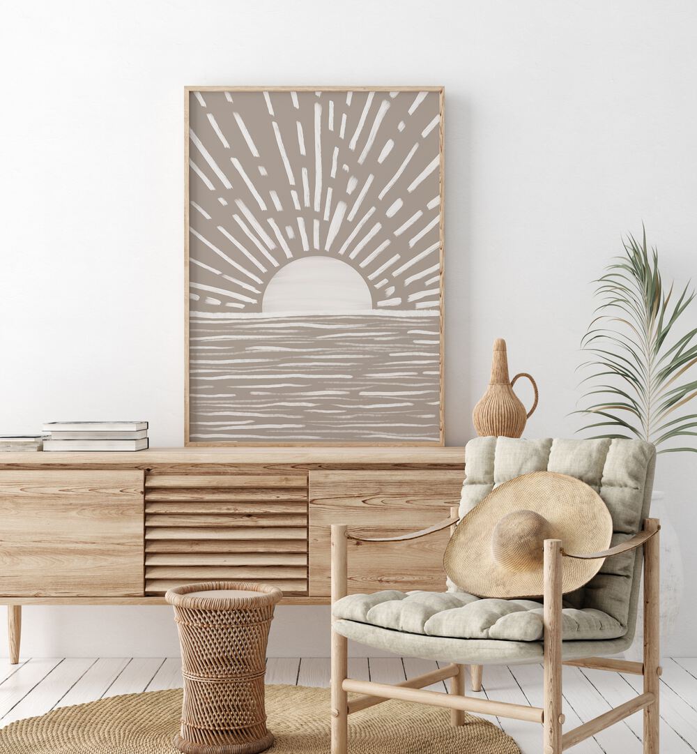 Bright and stylish SUN ARTWORK III, BOHO ART PAINTINGS enhance your home decor with vibrant, bohemian vibes.