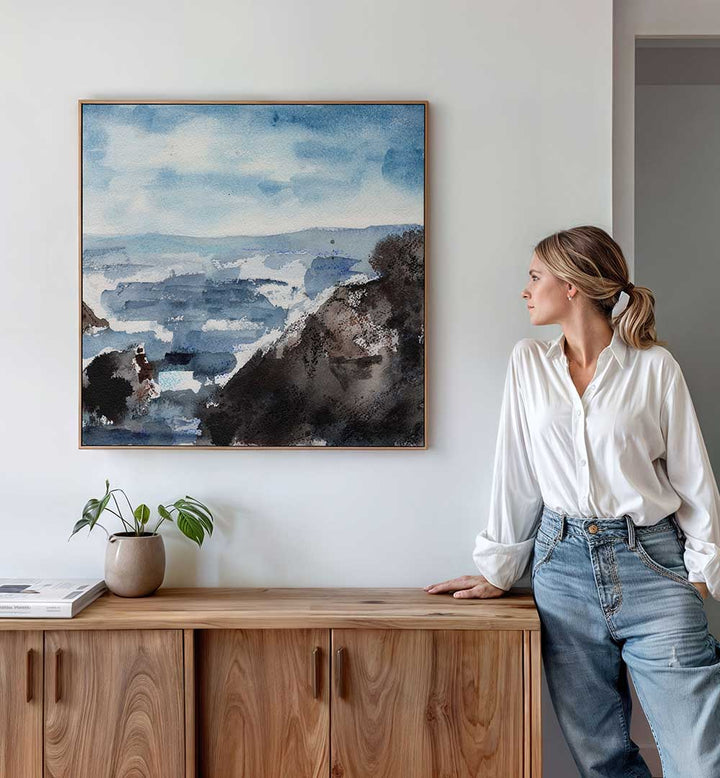 WINTER SEA II , LANDSCAPE PAINTINGS