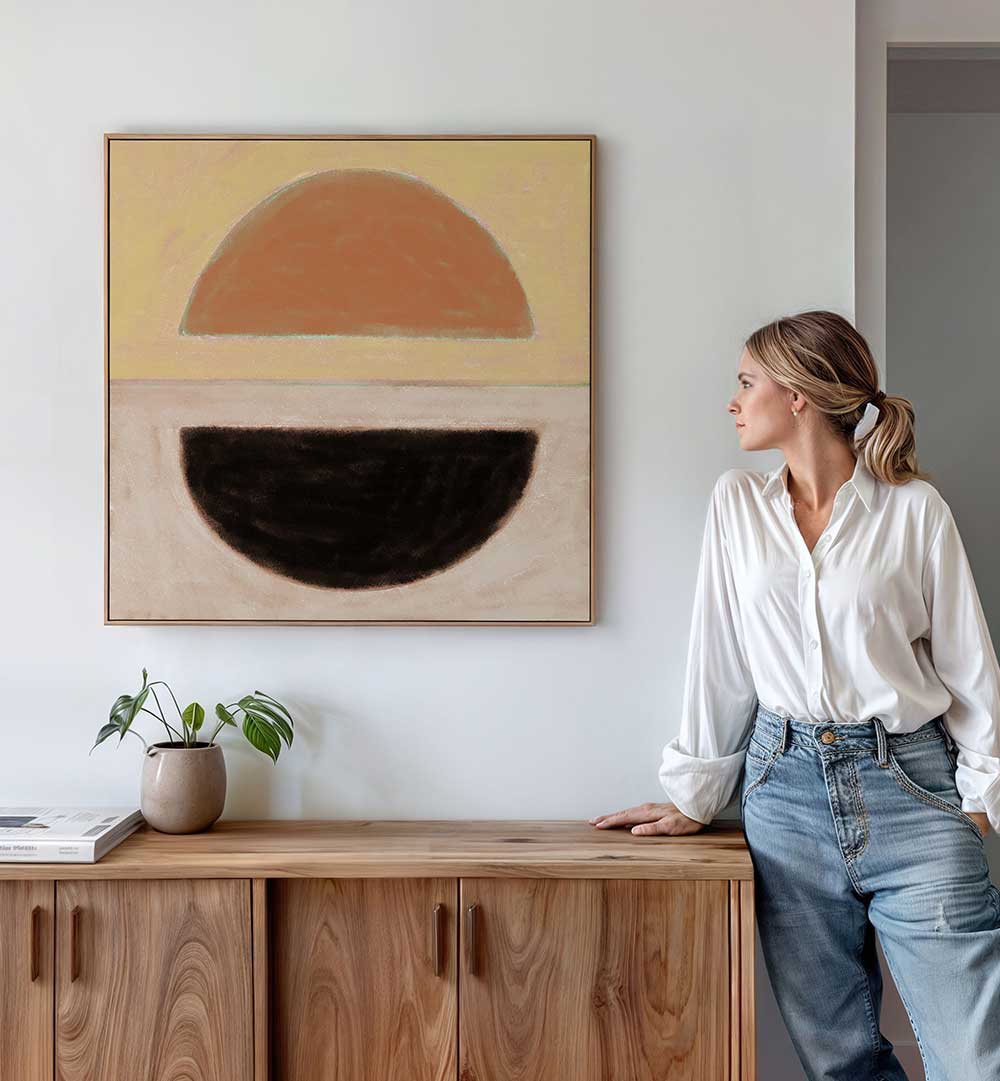 ABSTRACT HALF CIRCLES , GEOMETRIC ART PRINTS