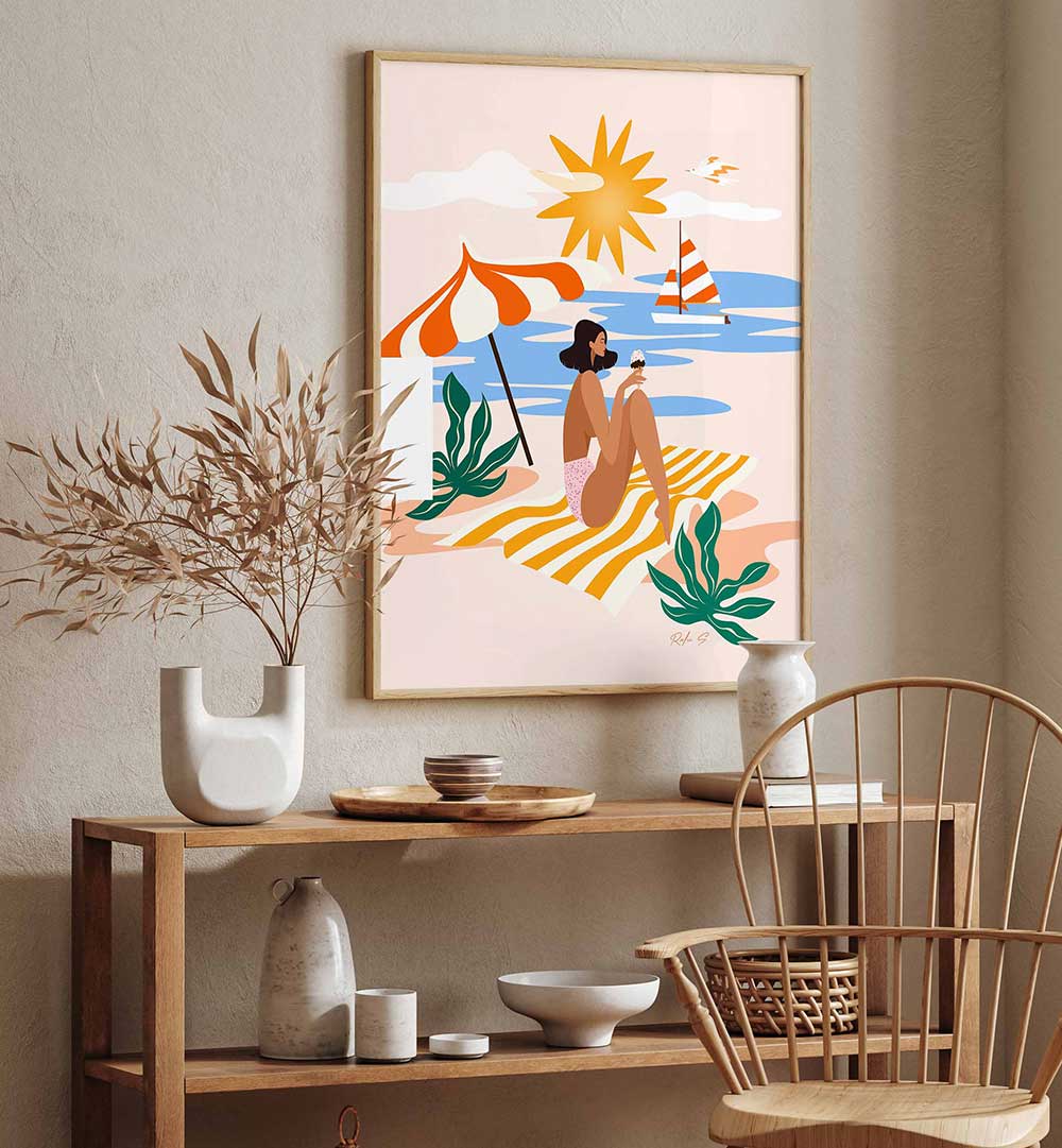 SUNNY BEACH BLISS , BEACH PAINTINGS