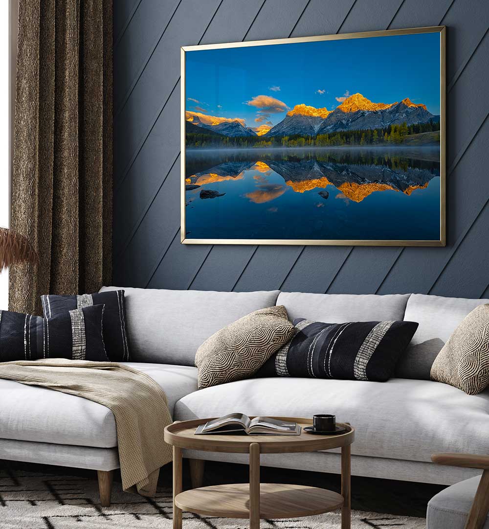 A PERFECT MORNING IN CANADIAN ROCKIES , PHOTOGRAPHY PRINTS