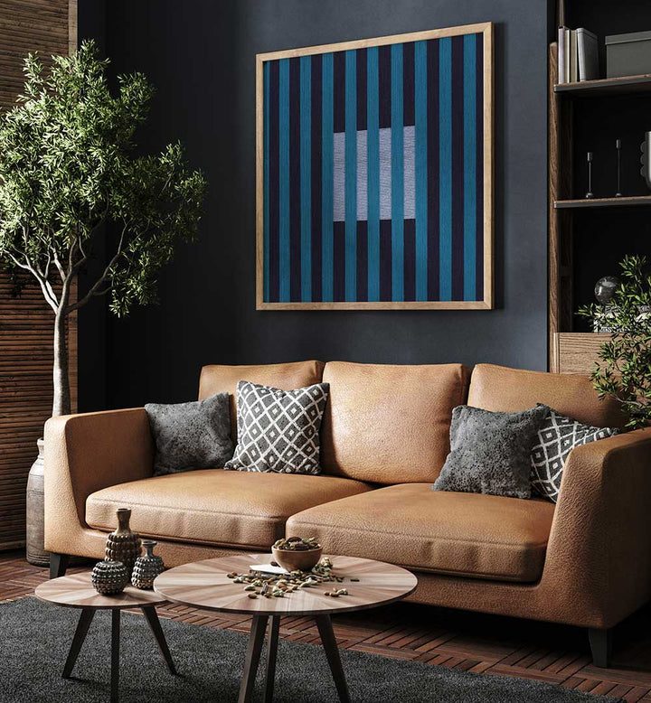 LAGOON BLUE XIV , GEOMETRIC ART PRINTS