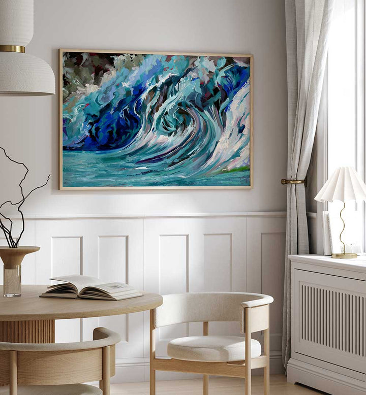 BLUE WAVE , BEACH PAINTINGS