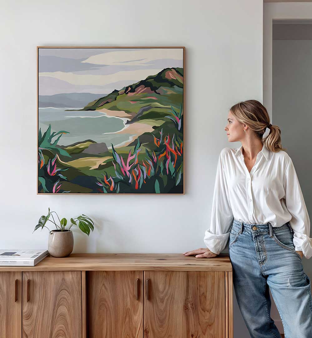 ACROSS THE DITCH , LANDSCAPE PAINTINGS