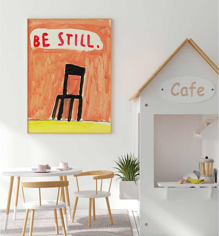 BLACK CHAIR , KIDS ROOM PAINTINGS