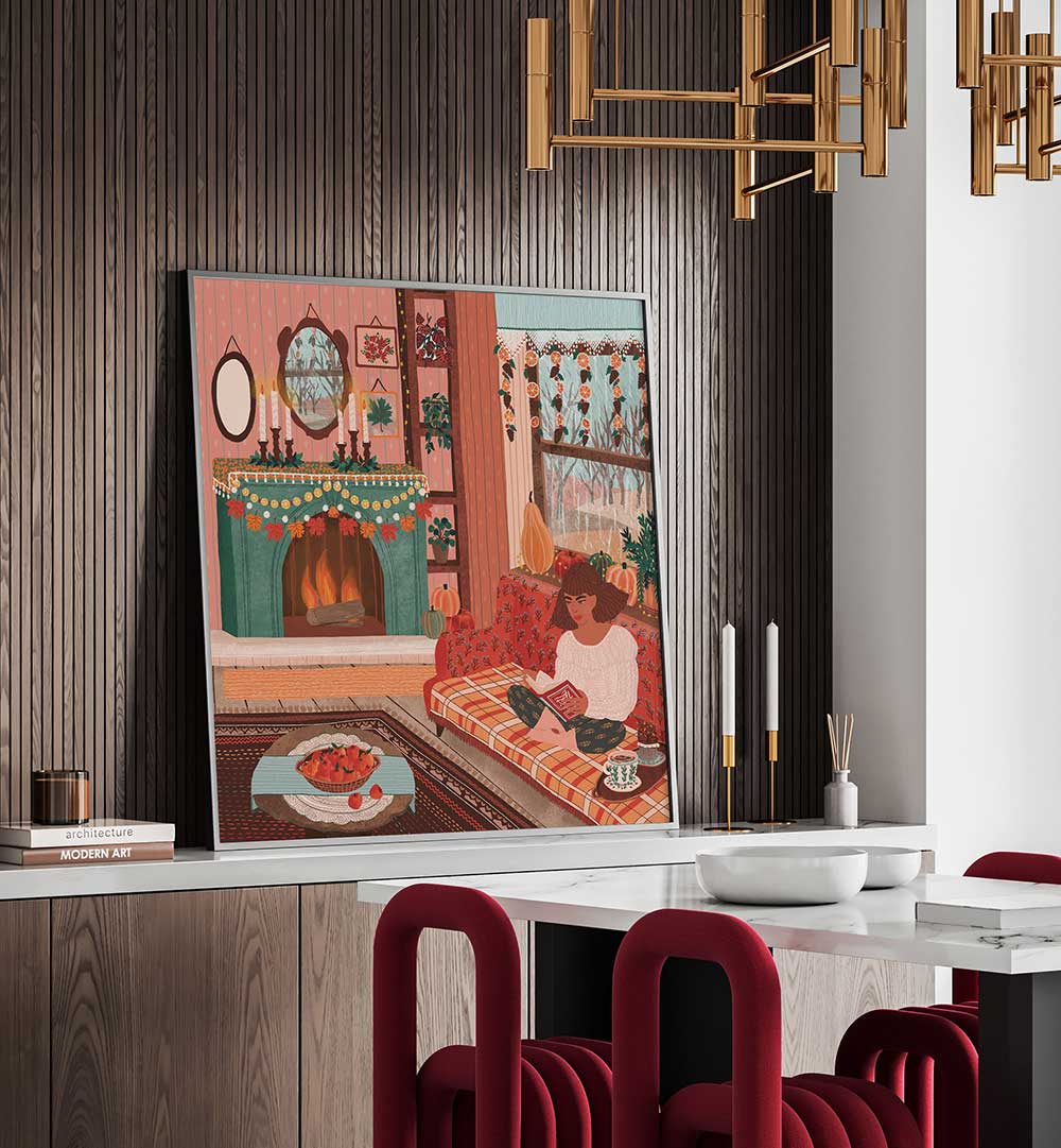 COZY AUTUMN , PORTRAITS & FIGURATIVE ILLUSTRATIONS