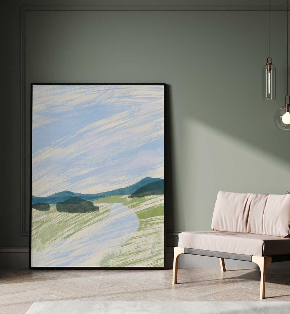 ABSTRACT LANDSCAPE SKETCH , LANDSCAPE PAINTINGS