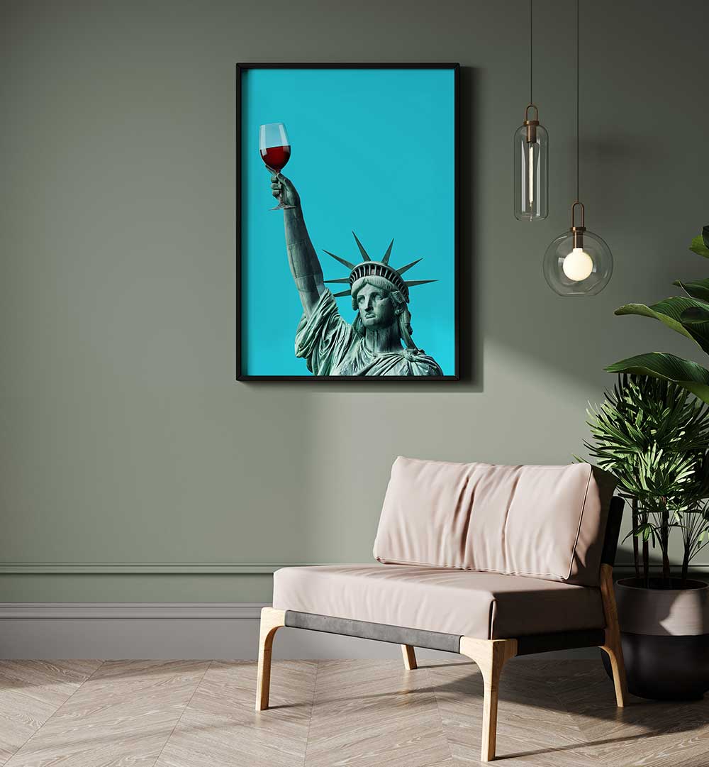 LIBERTY OF DRINKING III , ALTERED ART PRINTS