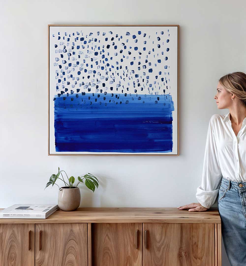 UNDER THE BLUE RAIN IS SEA , ABSTRACT PAINTINGS