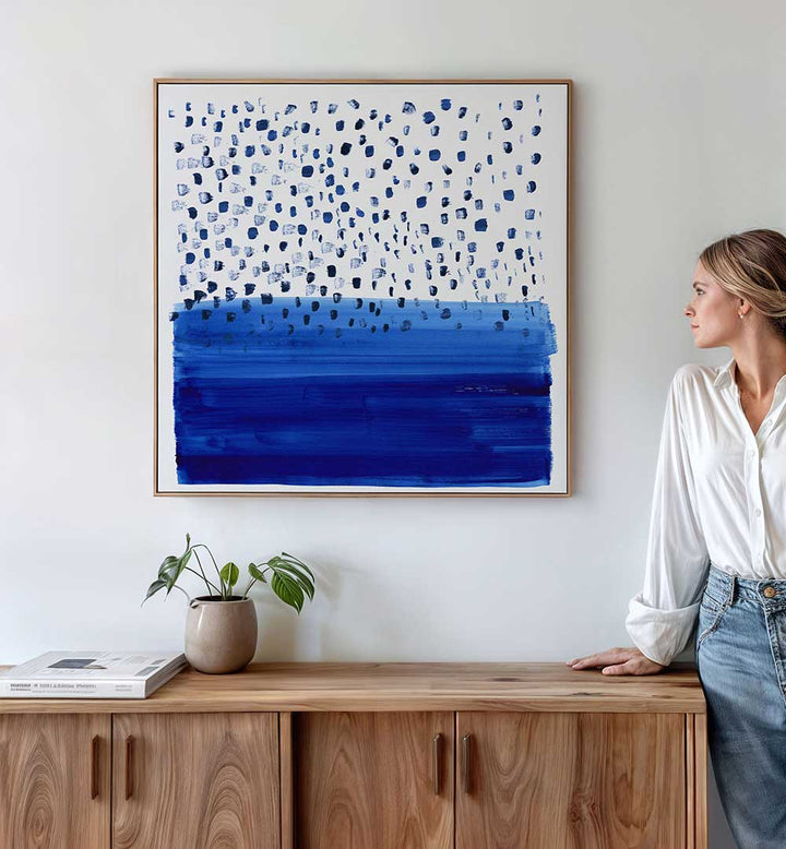 UNDER THE BLUE RAIN IS SEA , ABSTRACT PAINTINGS