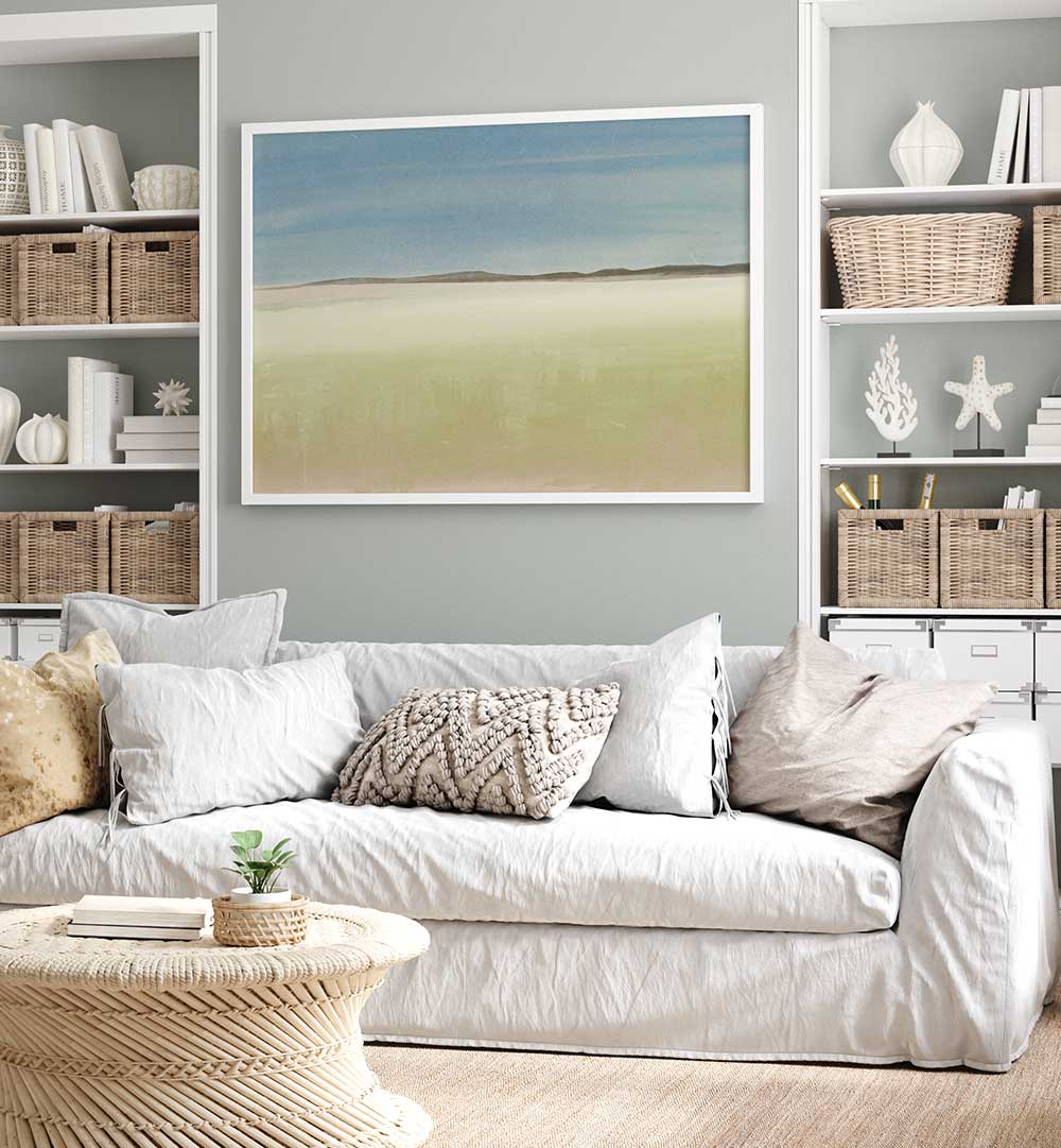 DESERT HORIZON CALM , LANDSCAPE PAINTINGS