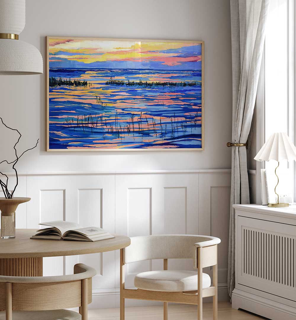 SUNSET COLORS , LANDSCAPE PAINTINGS