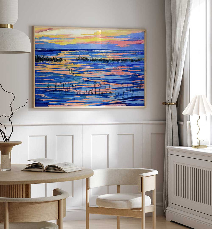 SUNSET COLORS , LANDSCAPE PAINTINGS