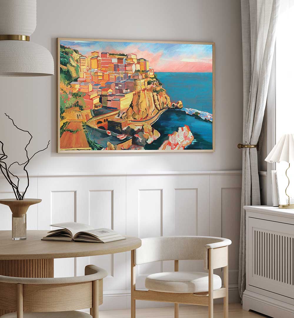 MANAROLA ITALY , LANDSCAPE PAINTINGS