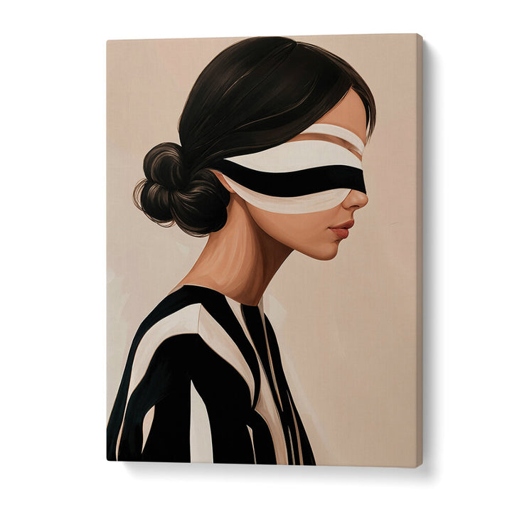 STUDIO PALETTE WOMAN XI , PORTRAITS & FIGURATIVE ILLUSTRATIONS