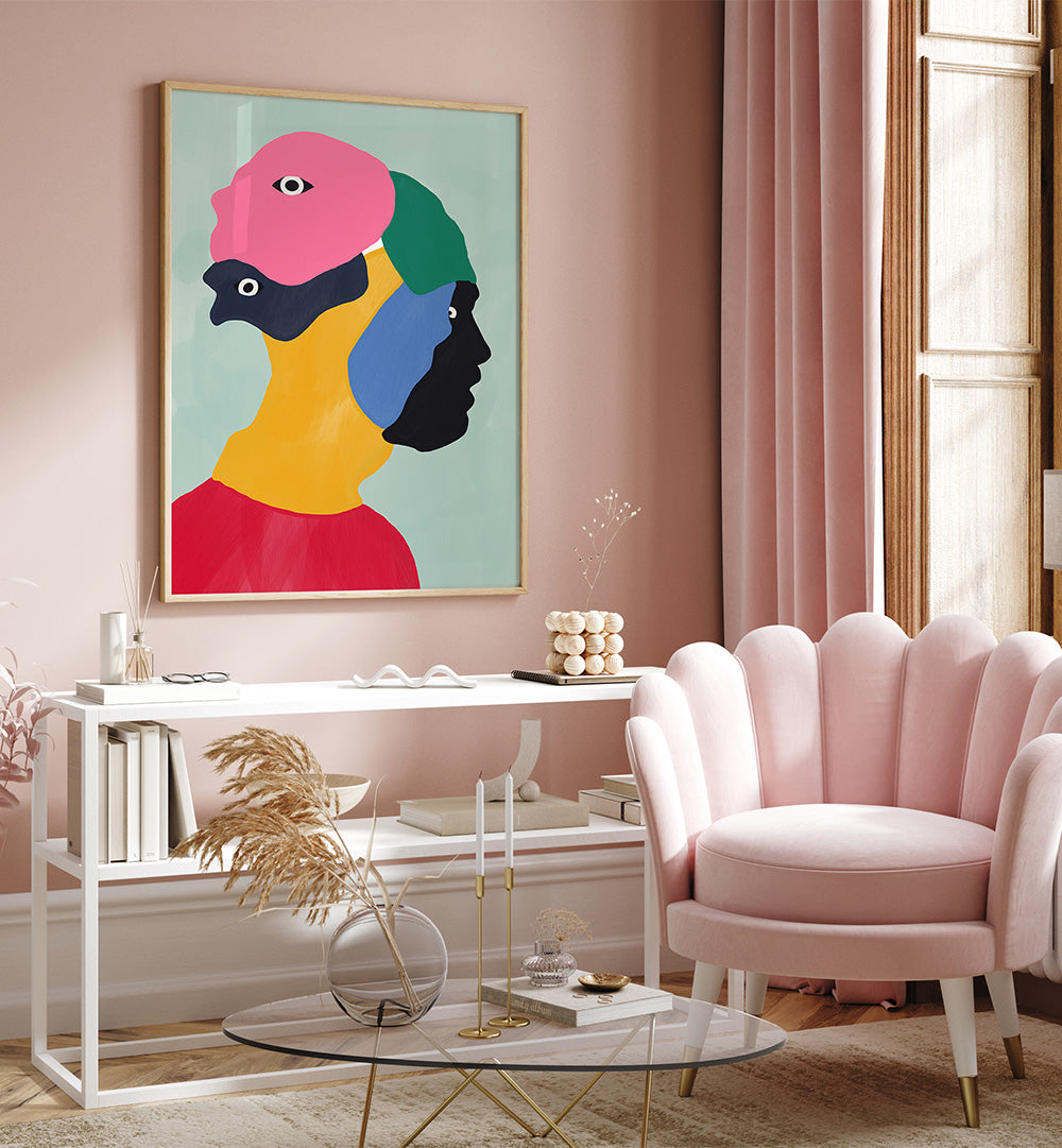 HIDING BEHIND MASKS , PORTRAITS & FIGURATIVE ILLUSTRATIONS