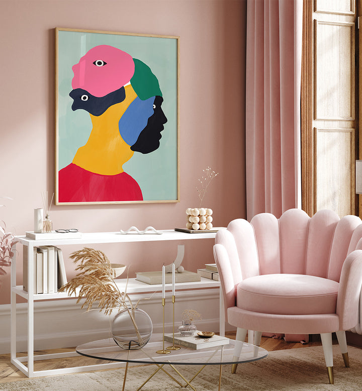 HIDING BEHIND MASKS , PORTRAITS & FIGURATIVE ILLUSTRATIONS